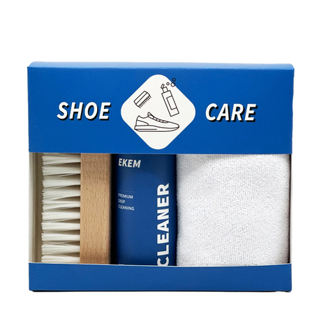 Sneaker cleaning kit with brush and towel